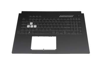 0KNR0-6910GE00 original Asus keyboard incl. topcase DE (german) black/transparent/grey with backlight