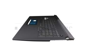 0KNR0-6917GE00 original Asus keyboard incl. topcase DE (german) black/grey with backlight