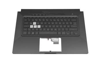 90NR0651-R31GE0 original Asus keyboard incl. topcase DE (german) black/black with backlight