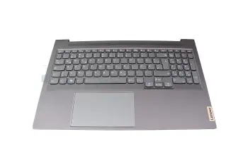 5CB1J38408 original Lenovo keyboard incl. topcase DE (german) grey/grey with backlight