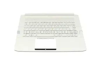 6B.C4HN1.009 original Acer keyboard incl. topcase DE (german) white/white with backlight