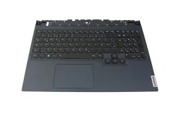 5CB1C74844 original Lenovo keyboard incl. topcase DE (german) black/blue with backlight