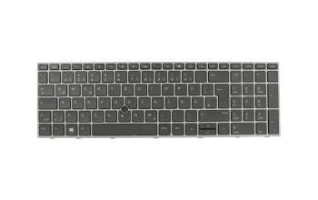 102-017H6LHB01C original HP keyboard DE (german) black/grey with backlight and mouse-stick