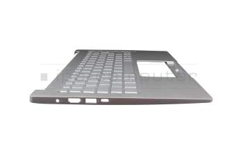 102-019K2LHB01 original Acer keyboard incl. topcase DE (german) silver/silver with backlight