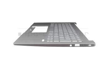 102-019K2LHB01 original Acer keyboard incl. topcase DE (german) silver/silver with backlight