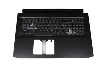 13804EB8K203 original Acer keyboard incl. topcase UA (ukrainian) black/white/black with backlight