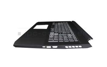 13804EB8K203 original Acer keyboard incl. topcase UA (ukrainian) black/white/black with backlight