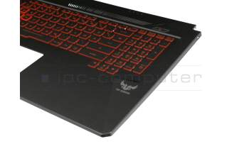 13N1-6EA0411 original Asus keyboard incl. topcase DE (german) black/red/black with backlight