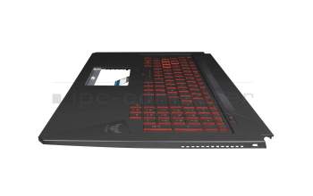 13N1-6EA0521 original Asus keyboard incl. topcase FR (french) black/red/black with backlight