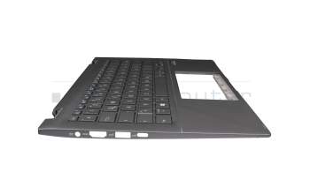 13N1-A0A0101 original Asus keyboard incl. topcase DE (german) grey/grey with backlight (Gun Metal Grey)