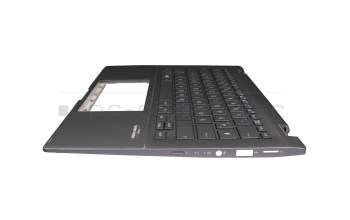 13N1-A0A0101 original Asus keyboard incl. topcase DE (german) grey/grey with backlight (Gun Metal Grey)