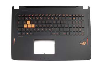 13NB0CQXP06X11 original Asus keyboard incl. topcase DE (german) black/black with backlight