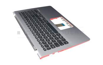 13NB0IA2P03012-2 original Asus keyboard incl. topcase DE (german) black/silver with backlight