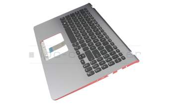 13NB0IA2P03012-2 original Asus keyboard incl. topcase DE (german) black/silver with backlight