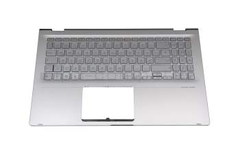 13NB0LK2AM0231 original Asus keyboard incl. topcase DE (german) silver/silver with backlight