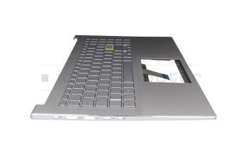 13NB0LX0M01 original Asus keyboard incl. topcase DE (german) silver/silver with backlight