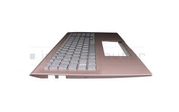 13NB0MI3AM0121 original Asus keyboard incl. topcase DE (german) silver/pink with backlight