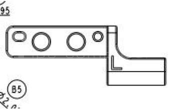 Asus 13NB0RY0M02011 UX582LV SUB HINGE BASE L