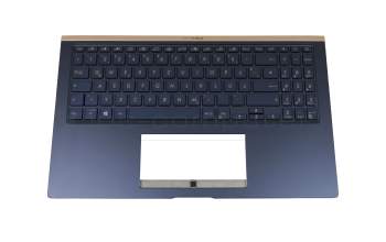 13NB5NM1AM0311 original Asus keyboard incl. topcase DE (german) blue/blue with backlight