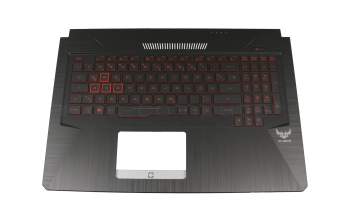 13NBR00Z1AP0101 original Asus keyboard incl. topcase DE (german) black/red/black with backlight