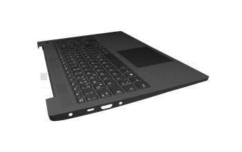 14069742 original Lenovo keyboard incl. topcase DE (german) black/grey with backlight