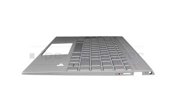 14167/1042912 original HP keyboard incl. topcase DE (german) silver/black