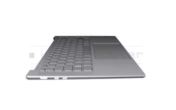 17365628 original Lenovo keyboard incl. topcase DE (german) grey/grey with backlight