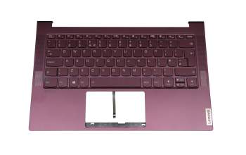 1KAFZZE005Q original Lenovo keyboard incl. topcase UK (english) purple/purple with backlight