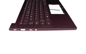 1KAFZZE005Q original Lenovo keyboard incl. topcase UK (english) purple/purple with backlight