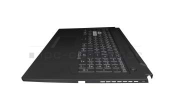 1KAHZZG008W original Asus keyboard incl. topcase DE (german) black/black with backlight