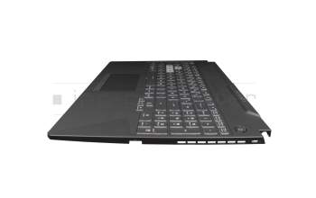 1KAHZZG010Q original Asus keyboard incl. topcase DE (german) black/transparent/black with backlight