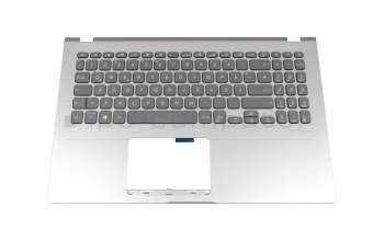 1KAHZZQ007C original Asus keyboard incl. topcase DE (german) grey/silver