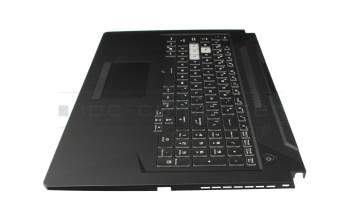 1KAHZZU027D original Asus keyboard incl. topcase US (english) black/transparent/grey with backlight