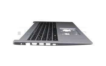 1KAJZZG062X original Quanta keyboard incl. topcase DE (german) black/silver with backlight