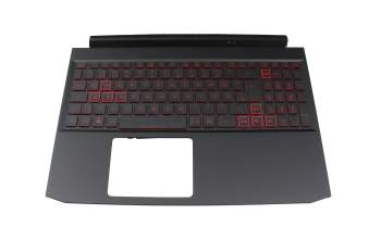 201000DFKC01 original Acer keyboard incl. topcase DE (german) black/red/black with backlight