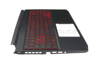 201000DFKC01 original Acer keyboard incl. topcase DE (german) black/red/black with backlight