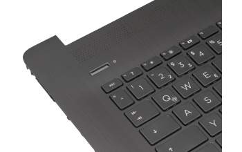 2B-ABK08I610 original Primax keyboard incl. topcase DE (german) black/black (with TP/DVD, “black brushed” surface texture)