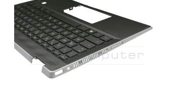 2H-BBJGMW63111 original HP keyboard incl. topcase DE (german) black/black with backlight