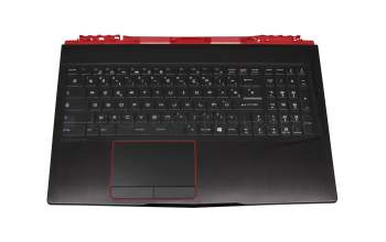 3076P1C2114HG0 original MSI keyboard incl. topcase FR (french) black/black with backlight