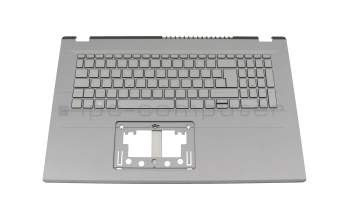 3340005FKA01 original Acer keyboard incl. topcase DE (german) grey/grey with backlight