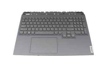 34N6092CQX2 original Lenovo keyboard incl. topcase US (english) grey/grey with backlight