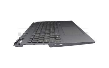 34N6092CQX2 original Lenovo keyboard incl. topcase US (english) grey/grey with backlight