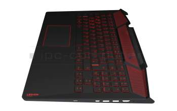 35051615 original Lenovo keyboard incl. topcase DE (german) black/black with backlight