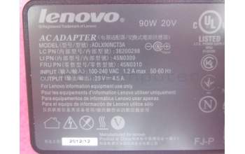 Lenovo 45N0310 AC ADAPTER TPG plug Chicony 90