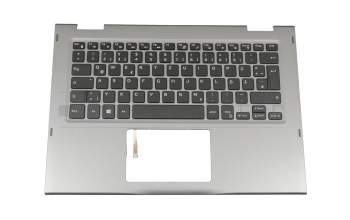 460.07R08.0017 original Dell keyboard incl. topcase DE (german) black/silver with backlight