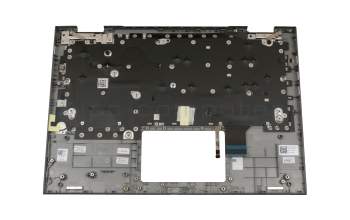 460.07R08.0017 original Dell keyboard incl. topcase DE (german) black/silver with backlight