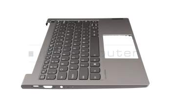 460.0M502.0001 original Lenovo keyboard incl. topcase UK (english) grey/grey with backlight