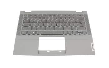 4600K100012 original Lenovo keyboard incl. topcase DE (german) grey/grey with backlight