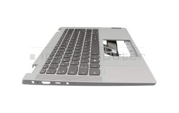 4600K100012 original Lenovo keyboard incl. topcase DE (german) grey/grey with backlight