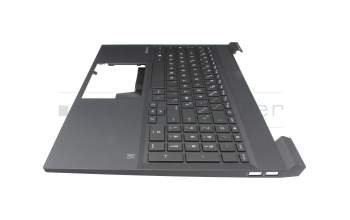 46G3MTA0AKB original HP keyboard incl. topcase FR (french) silver/black with backlight